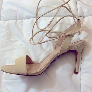 ALDO cream strappy sandles - worn 3x size 7.5